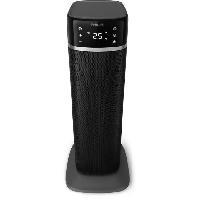 Philips Aeroterma ceramica Philips CX5120/11, cu economie de energie, Tehnologie de incalzire ceramica PTC, 2000 W, 4 setari, protectie de siguranta, silentios, aplicatie Air+, Negru