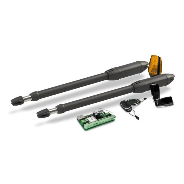 Kit automatizare poarta batanta Motorline KIT PUMA400, 24V, pana la 2 m/canat, 50W, 2200 N, compatibil MCONNECT LINK