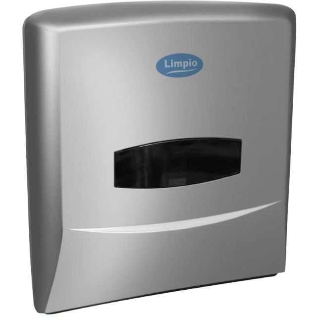 Limpio Dispenser prosoape pliate tip Z Limpio DP1200ZS2, plastic ABS, Argintiu