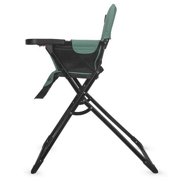 Scaun de masa pentru copii Coccolle Miso, Tavita detasabila, Pliabil la buton, Sezut cu spatiu generos, Material lavabil, Pana la 15 kg, Emerald Green