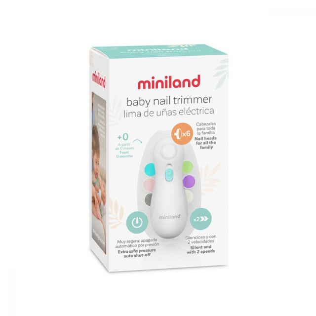 Pila electrica pentru unghii Miniland cu 6 capete