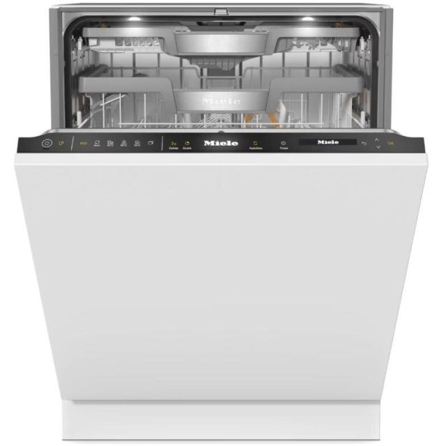 Miele Masina de spalat vase incorporabila Miele G 7790 SCVi K2O, 14 seturi, AutoDos cu PowerDisk, Miele@home, AutoOpen, Clasa A, 60 cm, Negru
