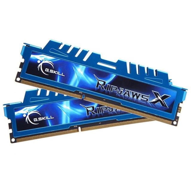 G.SKILL Memorie RAM Kit Dual G.SKILL RipjawsX, 16GB (2x8GB), DDR3 1600 MHz, CL9, Albastru