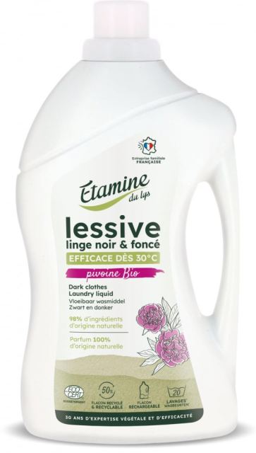 Detergent Bio rufe negre Etamine parfum bujor 33 spalari 1 litru
