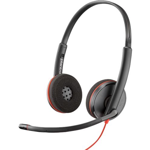 POLY Casti cu microfon Poly by HP Blackwire 3220, USB-C/USB-A, Negru, Bulk