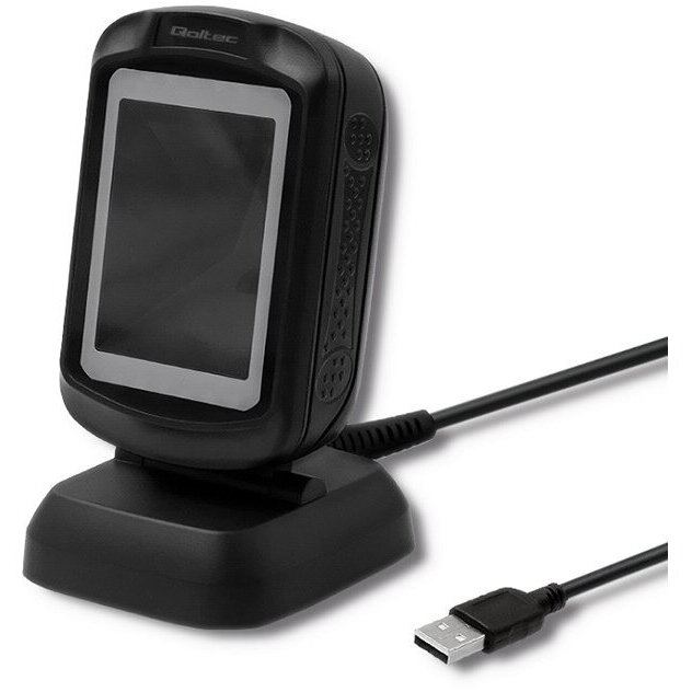QOLTEC Scanner coduri de bare QOLTEC Desktop 1D, 2D, USB, viteza 300 scanari/sec, interfata USB
