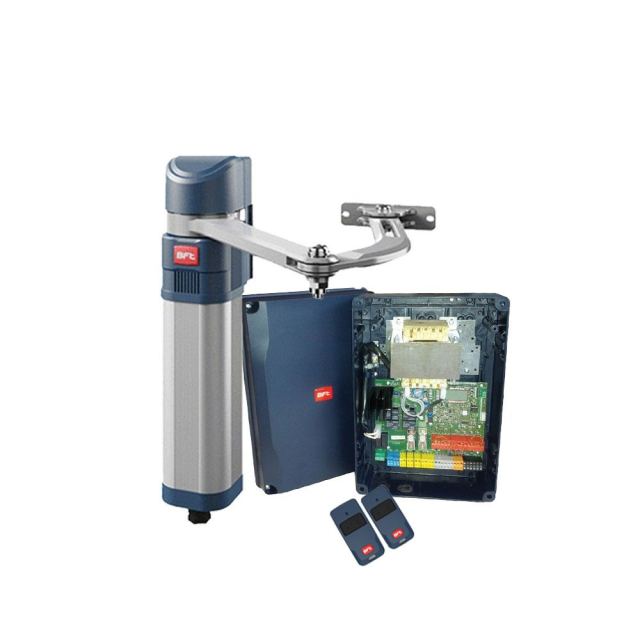 Kit automatizare poarta batanta pietonala BFT E5 BT A18, brat articulat, 1.8 m, 100 kg, 433 Mhz, 24V