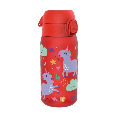 Sticla apa pentru copii, recyclon, 350ml, Red Unicorns - Ion8