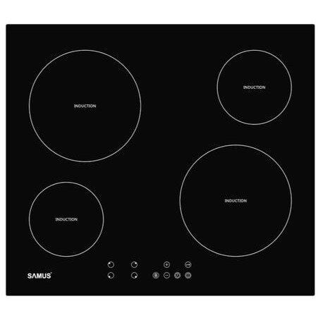 Samus Plita cu Inductie Samus PSI-64BG8, Latime 60 cm, Touch Control, Negru