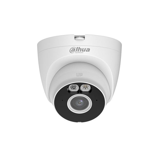 Camera supraveghere WiFi de exterior Dahua T5A‑IL, 5MP, WiFi 6, Iluminare Duala inteligenta 30 m, Detectie AI persoane si vehicule, Microfon integrat, H.265, Bluetooth pentru instalare rapida, Slot microSD, Carcasa metalica, IP67