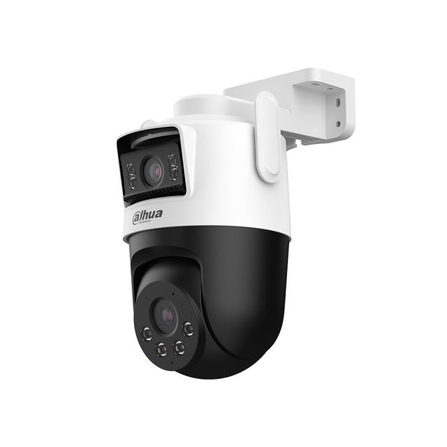 Camera supraveghere WiFi exterior Dahua Picoo Dual P5D‑5F‑PV, Pan/Tilt 360, WiFi 6, 5+5MP, Iluminare Duala inteligenta, Detectie AI persoane/vehicule, Detectie inteligenta, Urmarire automata, Linkage Tracking, Alarma sonora si luminoasa, IP66