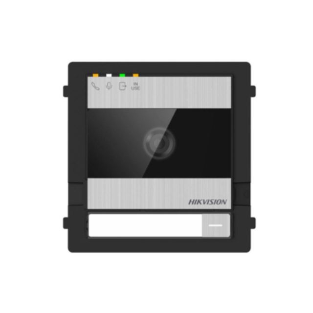 Videointerfon de exterior pe 2 fire Hikvision DS-KD7003EY-IME2/A, 2 MP, IR, control 2 incuietori