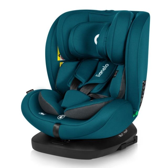 Scaun auto, Lionelo, Bastiaan i-Size, 4 in 1, Protectie laterala, Spatar inclinabil in 4 pozitii, Tetiera reglabila in 7 pozitii, Rotire 360 grade, Top Tether, 0-36 Kg, 40-150 cm, Isofix, Conform ECE R12903, Albastru Indigo