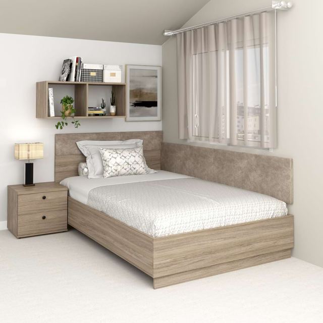 Pat colt AMBRO cu saltea inclusa, 90x200