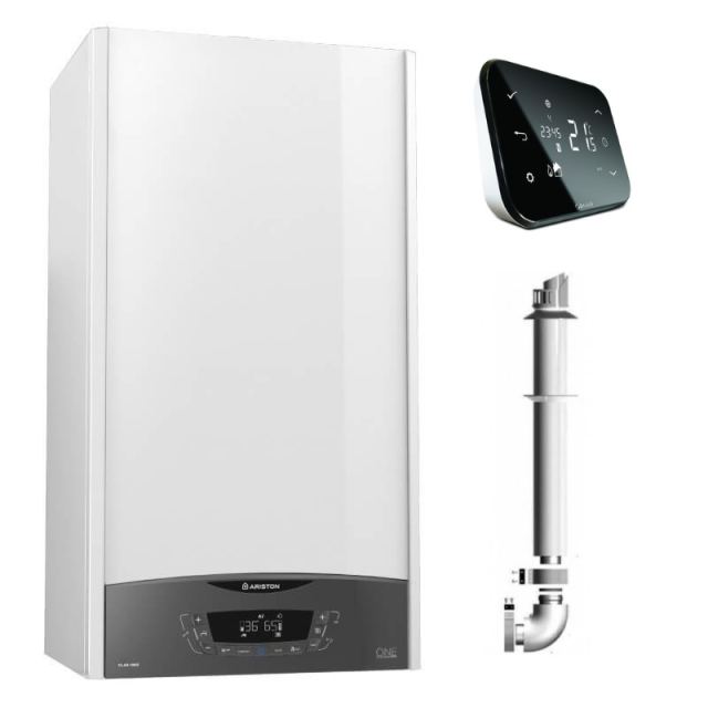 Centrala termica in condensare Ariston Clas One Plus WIFI 30 KW si Salus IT500 wifi termostat ambient cu control prin internet, 5 ani garantie