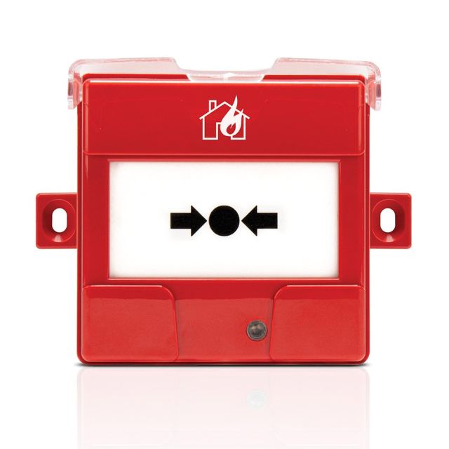 Buton incendiu adresabil de exterior Satel ROP-401, resetabil, indicator LED, compatibil cu ACSP-402
