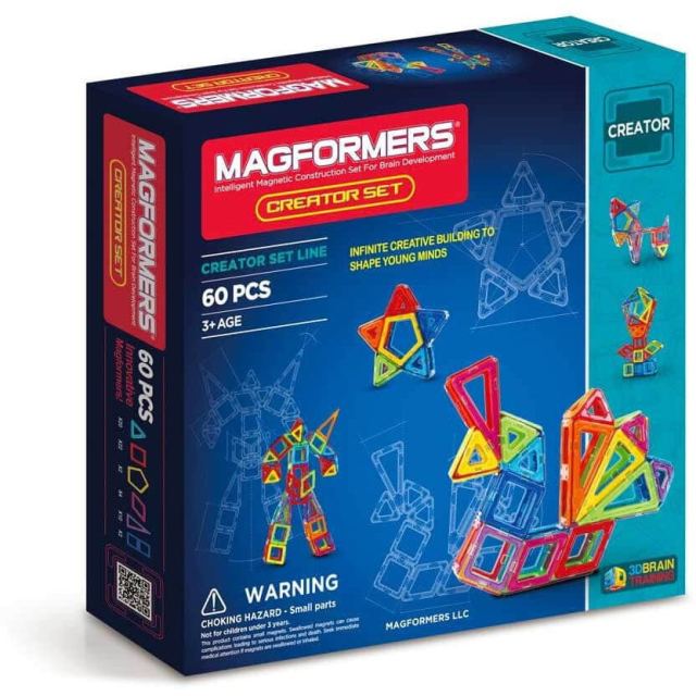 Magformers Joc de constructie magnetic Magformers Creator Set - Creatorul, 60 piese