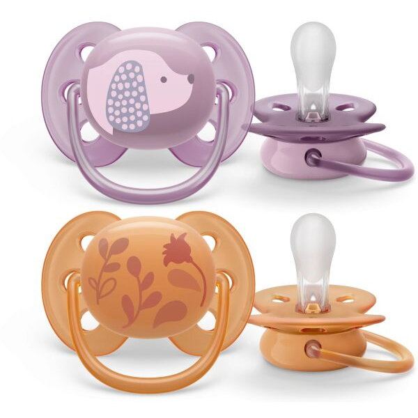 Philips&nbsp;AVENT Set 2 suzete Philips AVENT ultra soft SCF091/18