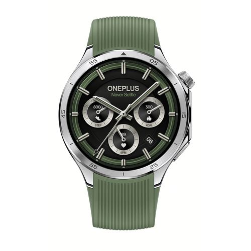 Smartwatch OnePlus Watch 3, Ecran LTPO AMOLED 1.5inch, Procesor Snapdragon W5, 32GB Flash, Bluetooth, NFC, Wi-Fi, IP68 5 ATM, Wear OS (Verde)