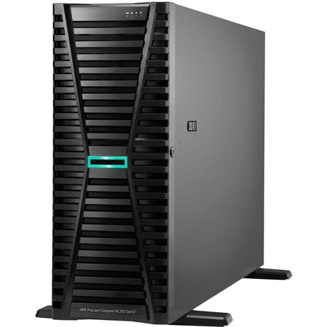 HP HPE ProLiant Compute ML350 Gen12 6515P 16c 1x64GB-R 8SFF MR408i-o 2x480GB SSD 2x1000W PS EU Server