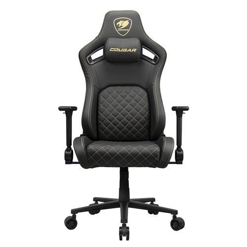 Scaun Gaming COUGAR Defensor Gold, Max 120 kg, Cotiere 4D (Negru)