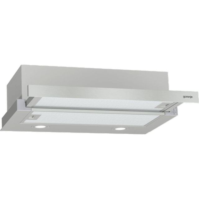 Gorenje Hota telescopica Gorenje TH62E4X, 450 m³/h, 60 cm, 2 filtre de grasime, Inox