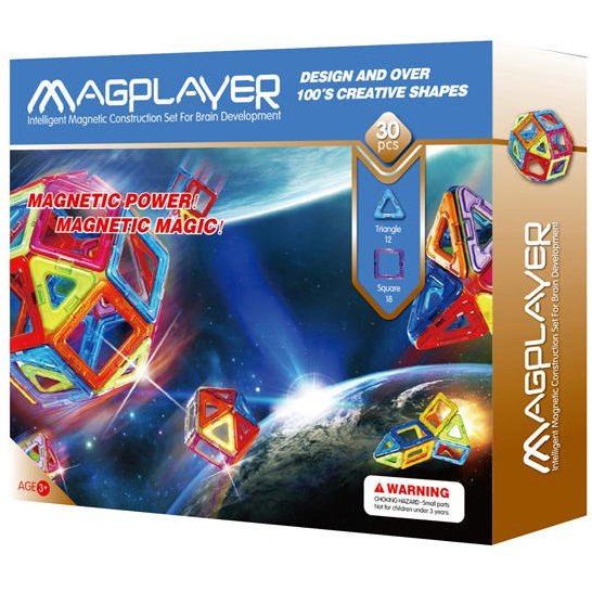 MAGPLAYER Joc de constructie magnetic - 30 piese