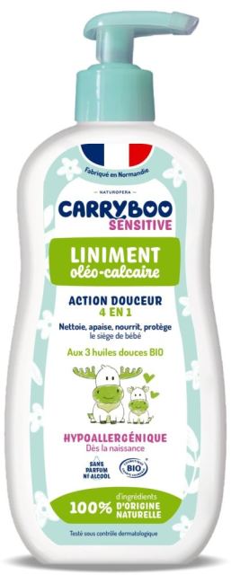 Ulei de corp Bio pentru bebelusi, fara parfum, cu 3 uleiuri vegetale 450 ml Carryboo