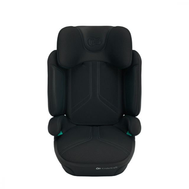 Scaun auto pliabil Kinderkraft XPand 2 Pro Graphite Black 100-150 cm, tetiera reglabila, protectie laterala, sistem isofix