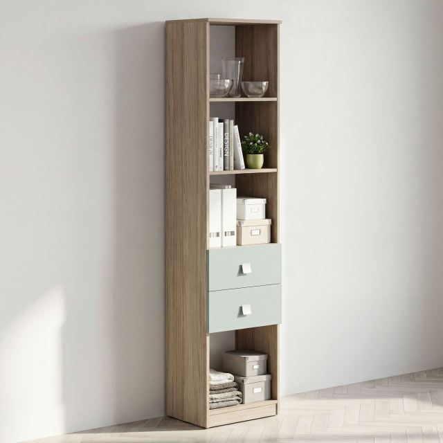 Biblioraft LINEA 45, 2 sertare