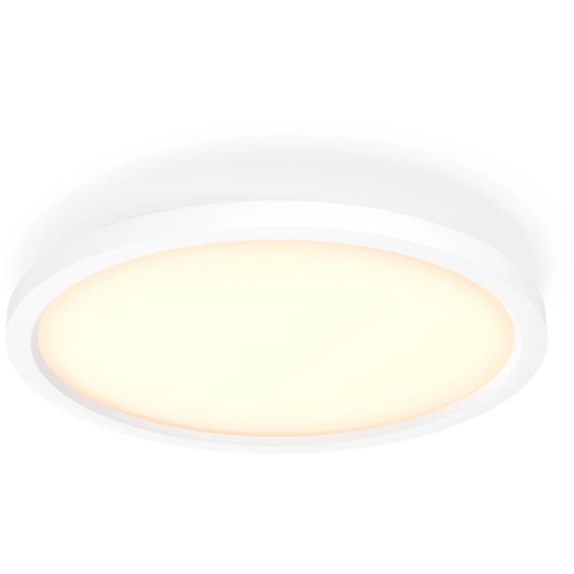 Philips Panou LED inteligent rotund Philips Hue Aurelle, marime S, 21W, reglare de la alb cald la alb rece, Bluetooth, Alb
