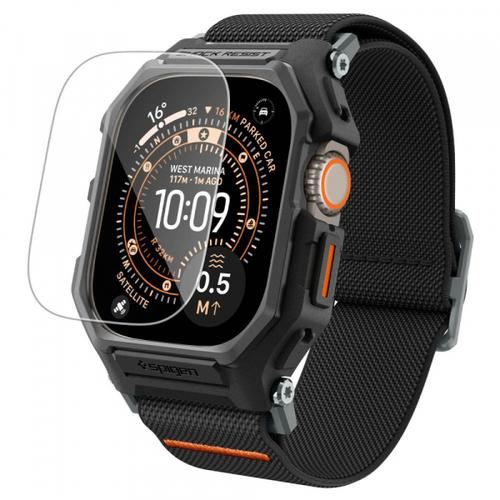 Husa Spigen ACS11415 Lite Fit Pro with Screen Protector pentru Apple Watch Ultra Series, Neagra Mata