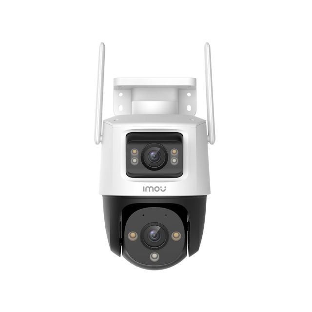 Camera supraveghere IP WiFi cu lentila duala Imou Cruiser Dual PT Full-Color IPC-S7XP-6M0WED, 3+3 MP, 2x 3.6 mm, IR/lumina alba 30 m, microfon si difuzor, slot card, auto smart tracking