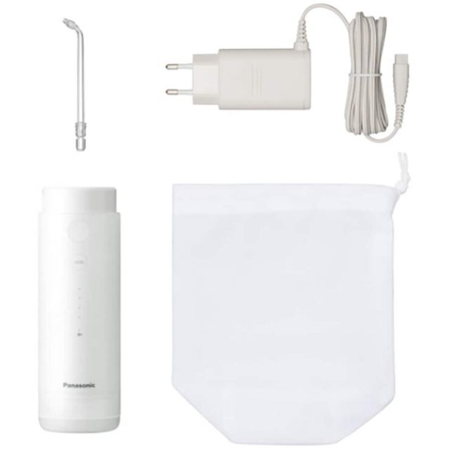 Panasonic Irigator oral Panasonic, reincarcabil, ideal pentru calatorii, EW-DJ4B-W503, 150ml, Alb