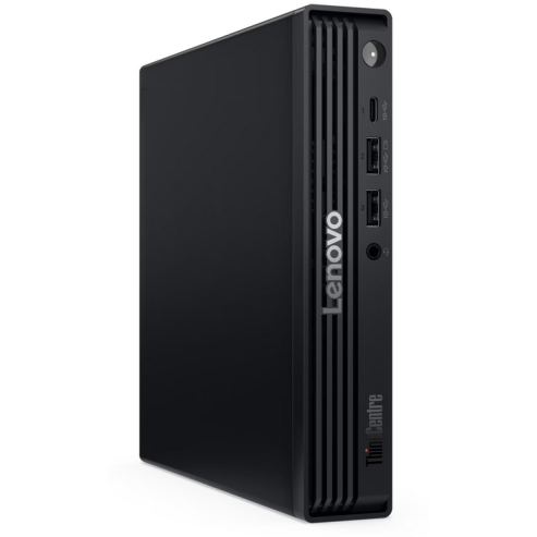 Lenovo Sistem desktop, Mini PC Lenovo ThinkCentre M70q Gen 6, Procesor Intel Core Ultra 5 235T, RAM 16GB, SSD 512GB, Intel Graphics, Windows 11 Pro, Negru