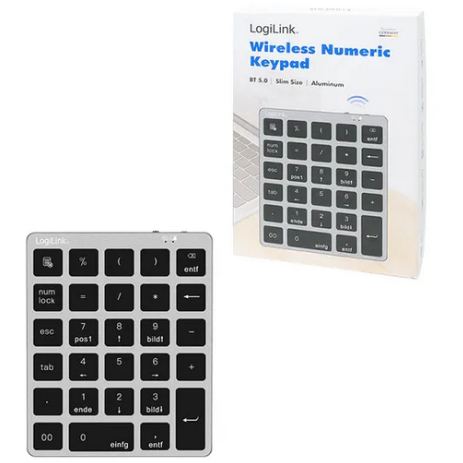 logilink Tastatura numerica Logilink ID0212, Bluetooth 5.0,  Gri
