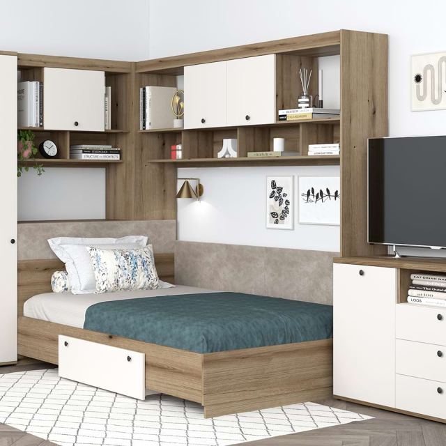 Dormitor tineret AMBRO 11 cu comoda