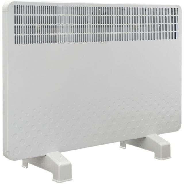 BONJOUR Convector electric de perete sau pardoseala Solaris KIP 1000 W, control electronic, Termostat de siguranta, termostat reglabil, IP 24, ERP 2018, pana la 12 mp, Alb