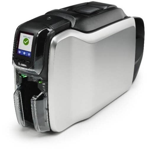 ZEBRA Imprimanta de carduri Zebra ZC300, sublimare, transfer termic, dual side, 300 DPI, USB, Ethernet, 140 de carduri/ora color si 450 de carduri/ora monocrom, , Gri-Negru