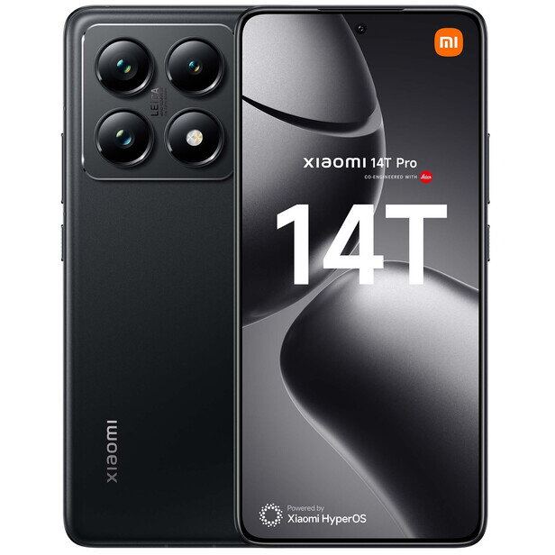 Xiaomi Telefon mobil Xiaomi 14T Pro, 12GB RAM, 512GB, 5G, Negru