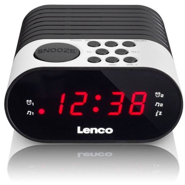 Lenco Radio cu ceas, Lenco CR-07PK, Alb