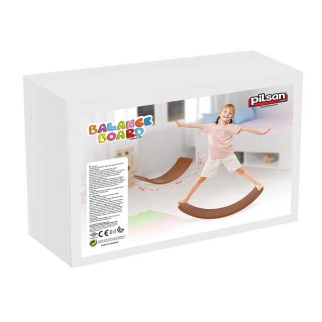 Placa de echilibru pentru copii Pilsan Balance board, dezvolta coordonarea si motricitatea, 76x29x22 cm