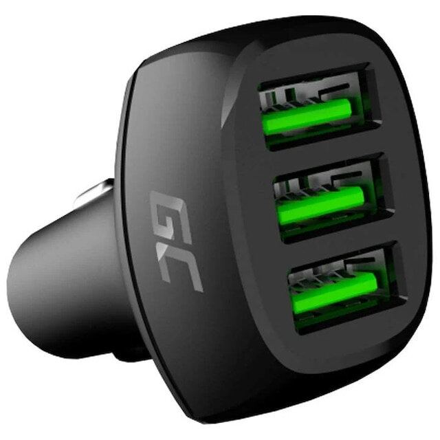 Green&nbsp;Cell Incarcator auto rapid Green Cell CADGC01 PowerRide, 54 W,  3 porturi USB-A, 18W (Ultra Charge)