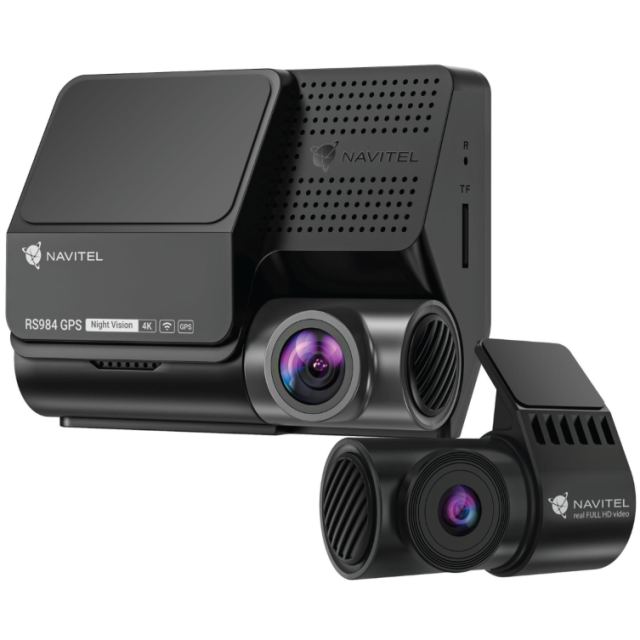 NAVITEL Camera auto DVR NAVITEL RS984 GPS, 4K, GPS, Wi-Fi, Dual Camera