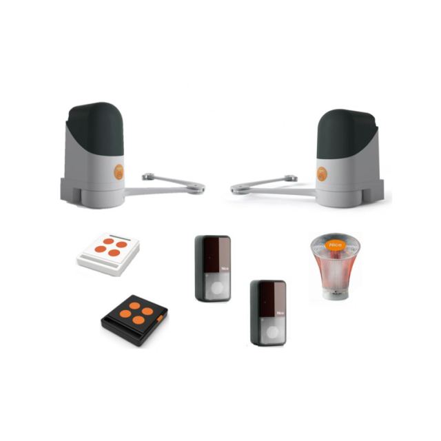 Kit automatizare poarta batanta Nice Home MAESTRO300, 250 Kg, 3 m/canat, 24 V