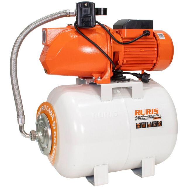Ruris Hidrofor Ruris Aquapower 5010S, 2.200 W, 50 l , debit 60 l/min, 70 m inaltime refulare, 9 m adancime absorbtie