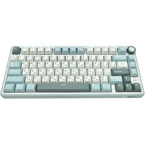 ROYAL&nbsp;KLUDGE Tastatura Gaming Royal Kludge R75, Silver Switch, iluminare RGB, Wired, Wireless 2.4Ghz, Bluetooth (Albastru/Alb)