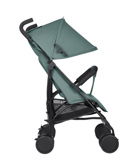 Carucior sport pentru copii KikkaBoo Beetle 2 Green cu spatar reglabil,bara de protectie detasabila,pliere tip umbrel,copertina reglabila,roti pivotante detasabile,pana la 22kg