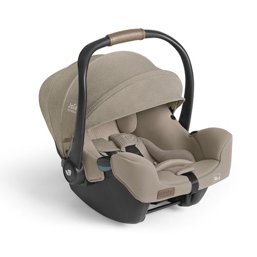 Scoica auto Joie i-Starter Sandstone cu tetiera reglabila, 40-75 cm, certificata R129, Crem