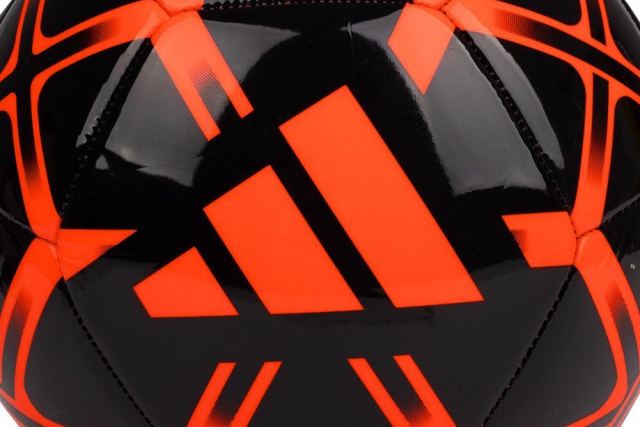 Mingie de fotbal Adidas Starlancer negru cu rosu, marimea 5